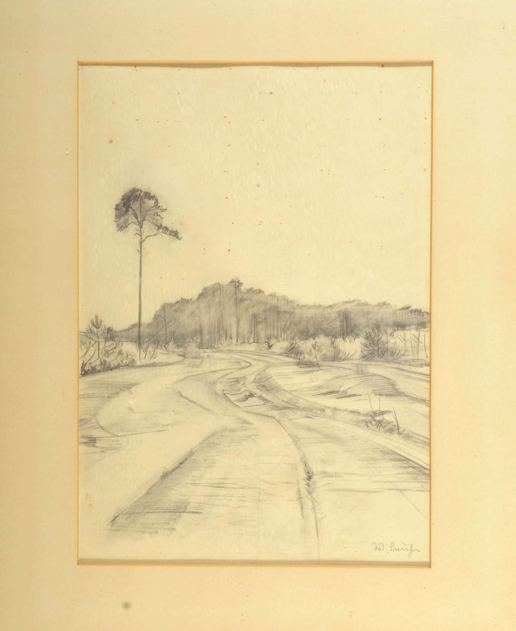 Wilhelm Bruhn: Fränkische Landschaft, 1920er Jahre, Radierung, kfh0105