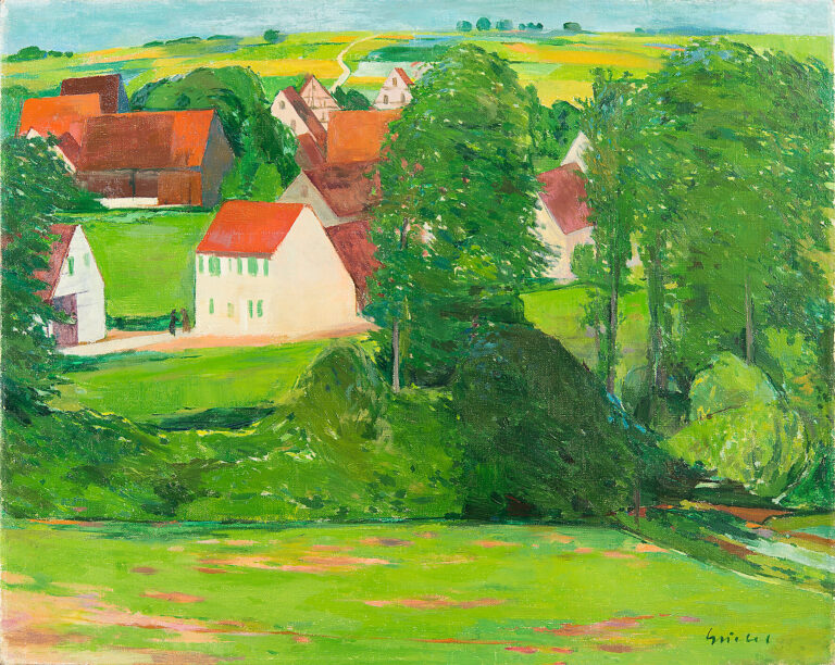 Fritz Griebel: Fränkisches Dorf, 1927, fg 1030