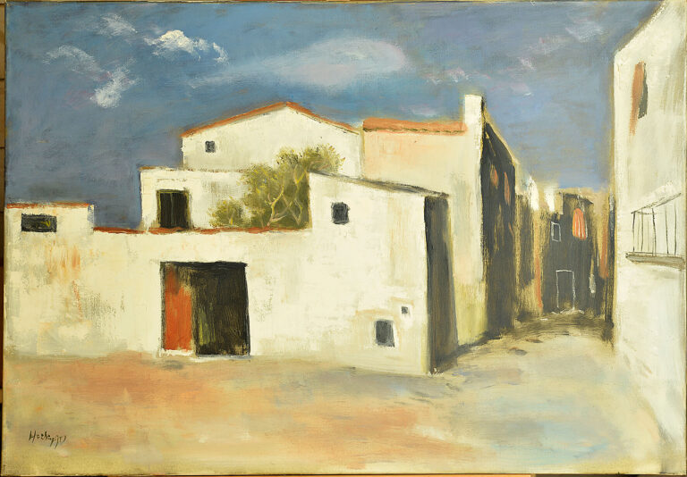 Fritz Heidingsfeld: Gasse in Ibiza, ca. 1960, kfh0199