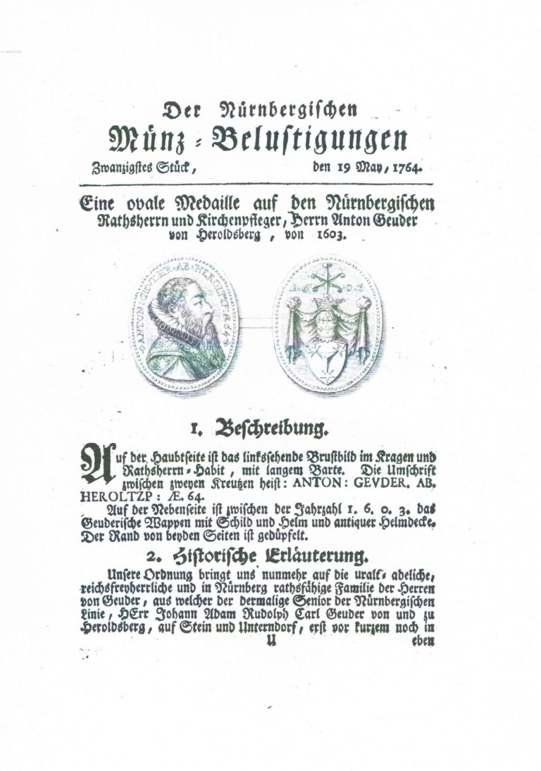 Georg Andreas Will, Nürnberger Münzbelustigungen, 1764, kfh0064