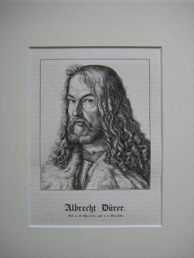 Georg Wigand Albrecht Dürer, Holzstich, 1854, 11 x 9 ebg0444