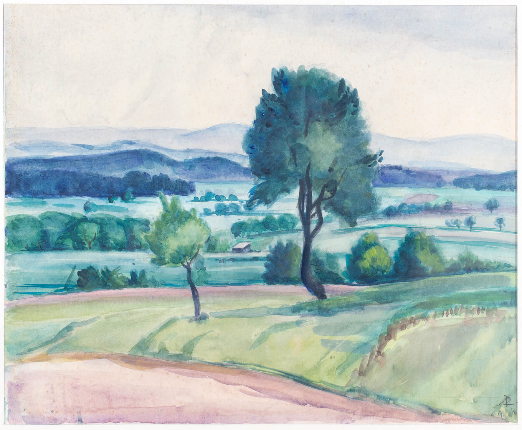 Artur Rappl: Landschaft bei Kalchreuth, vermutl. 1944, kfh0155