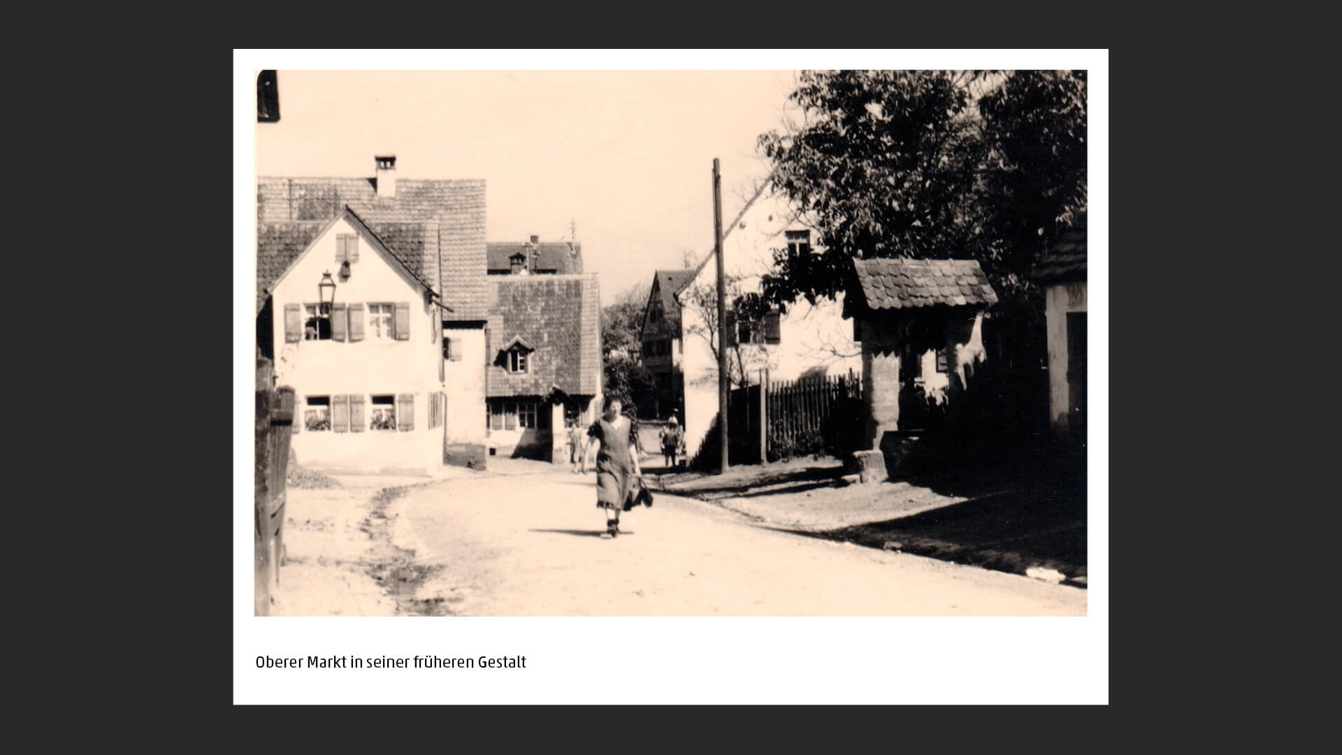 Oberer Markt von Heroldsberg in seiner früheren Gestalt