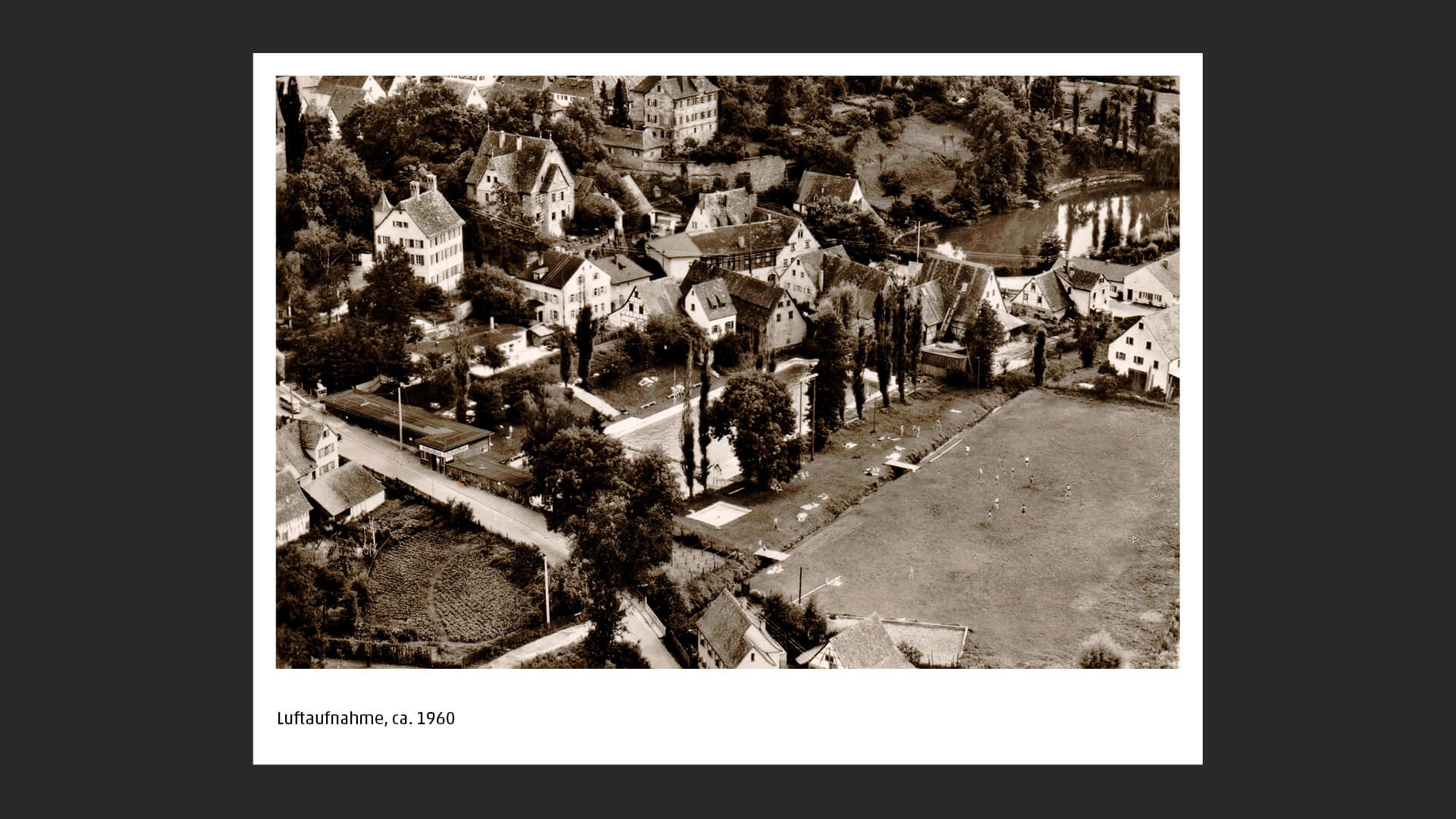 Luftaufnahme Schlossbad, Heroldsberg, um 1960