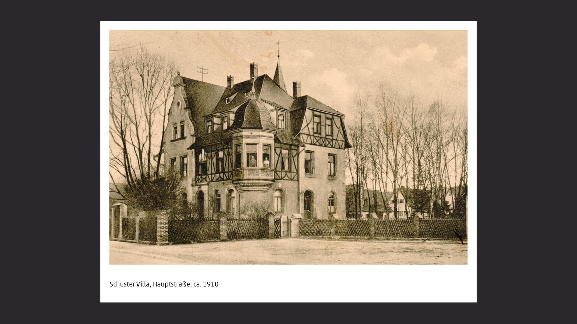 Schuster Villa, Hauptstraße in Heroldsberg, ca. 1910