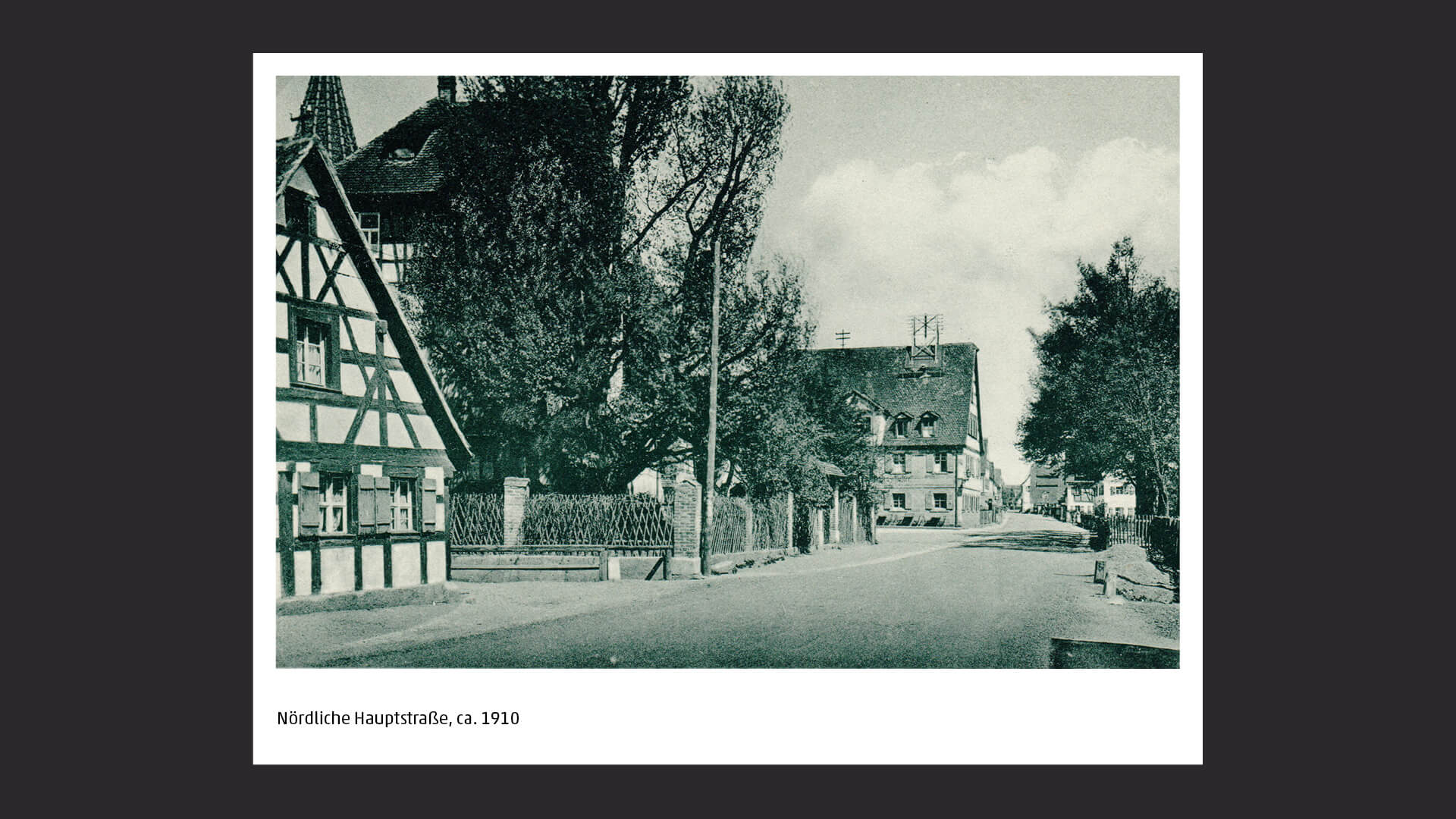 Nördliche Hauptstraße in Heroldsberg, ca. 1910