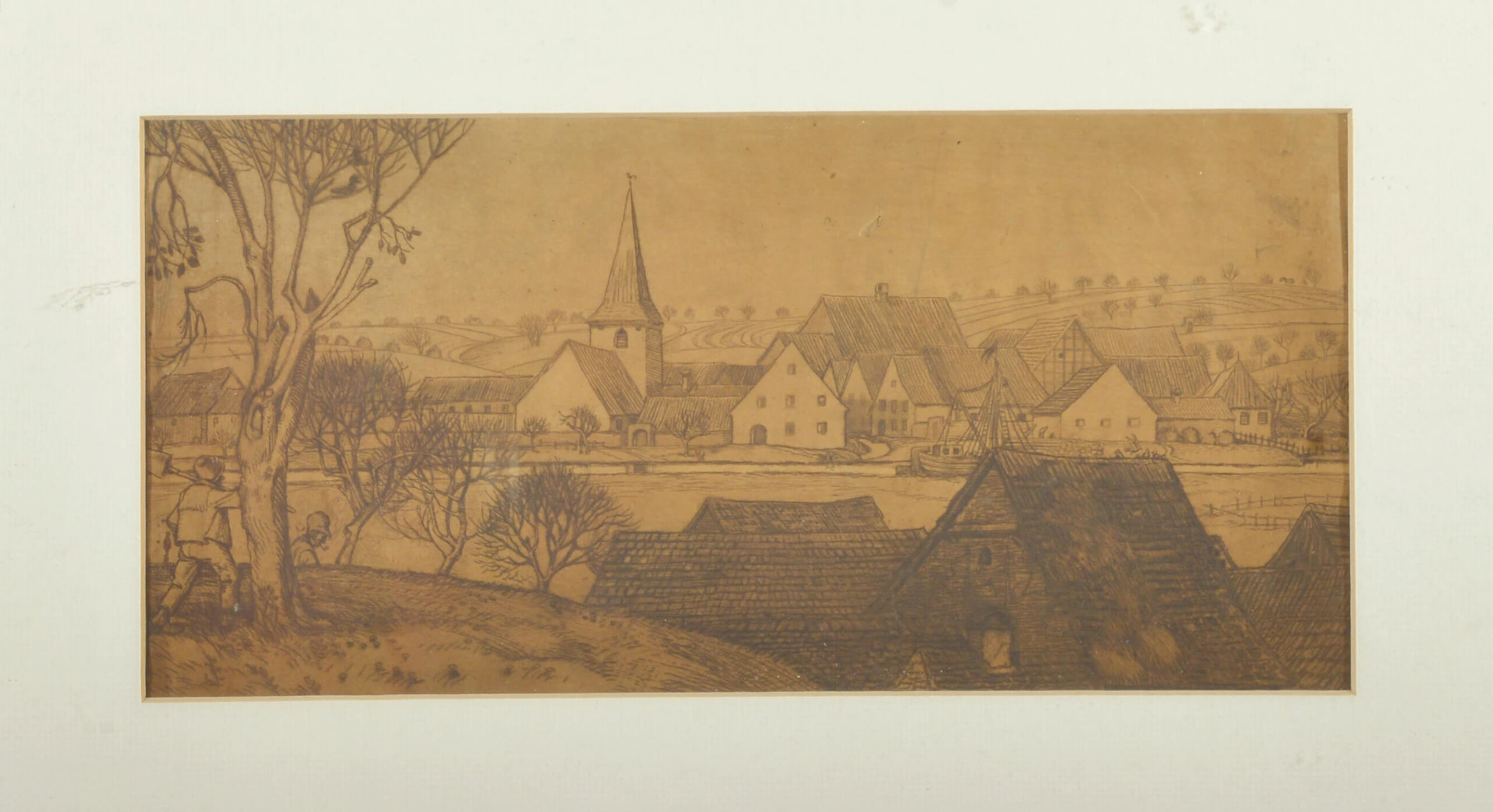 Rudolf Schiestl: Maindorf, 1910, kfh0108