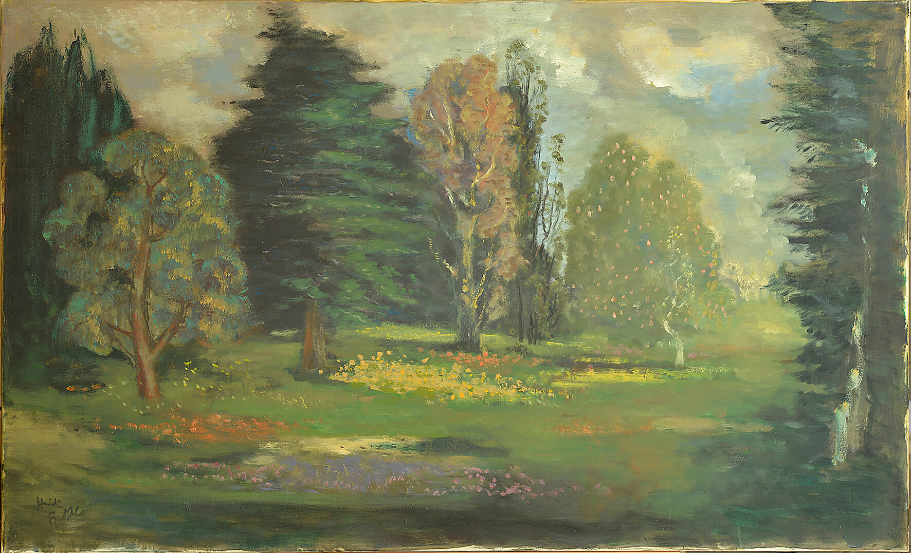 Fritz Heidingsfeld: Parklandschaft, 1960/65, kfh0186