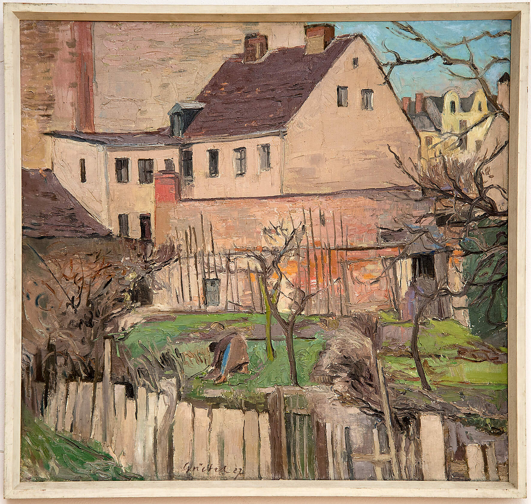 Fritz Griebel: Spandau, Wohnhaus mit Garten, 1927, fg1061