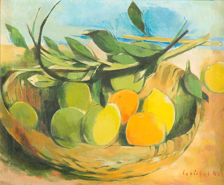 Fritz Griebel: Stillleben mit Zitronen und Apfelsinen, 1940, fg0062