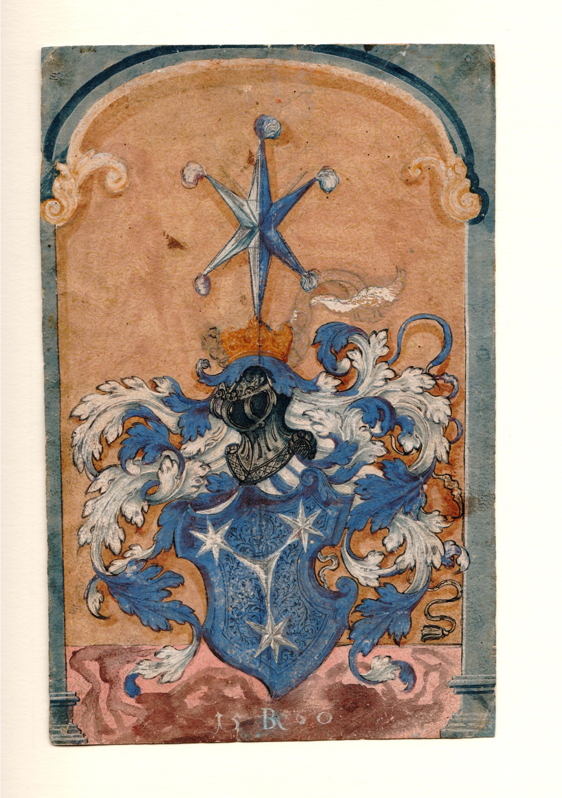 Wappen der Geuder von Heroldsberg, 24 cm x 16 cm, ebg0113