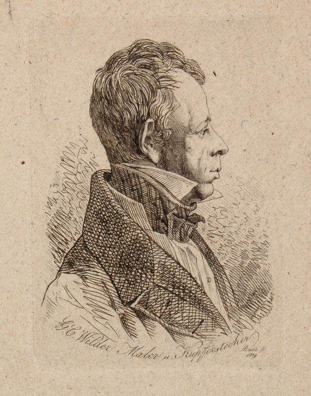 Portrait Georg Christoph Wilder, Maler und Kupferstecher