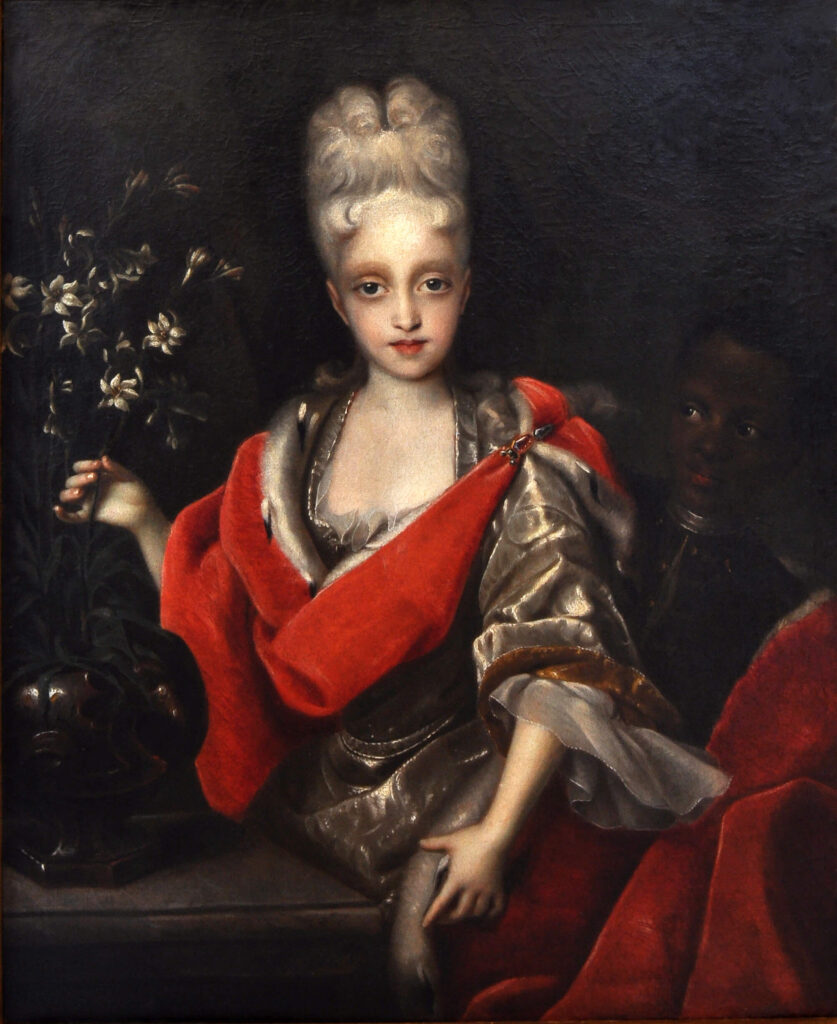 Johann Kupetzky, Erzherzogin Maria Amalia von Österreich (1701 – 1756), Öl auf Leinwand, um 1720, 100 x 80 cm, Leihgabe Rotes Schloss Heroldsberg