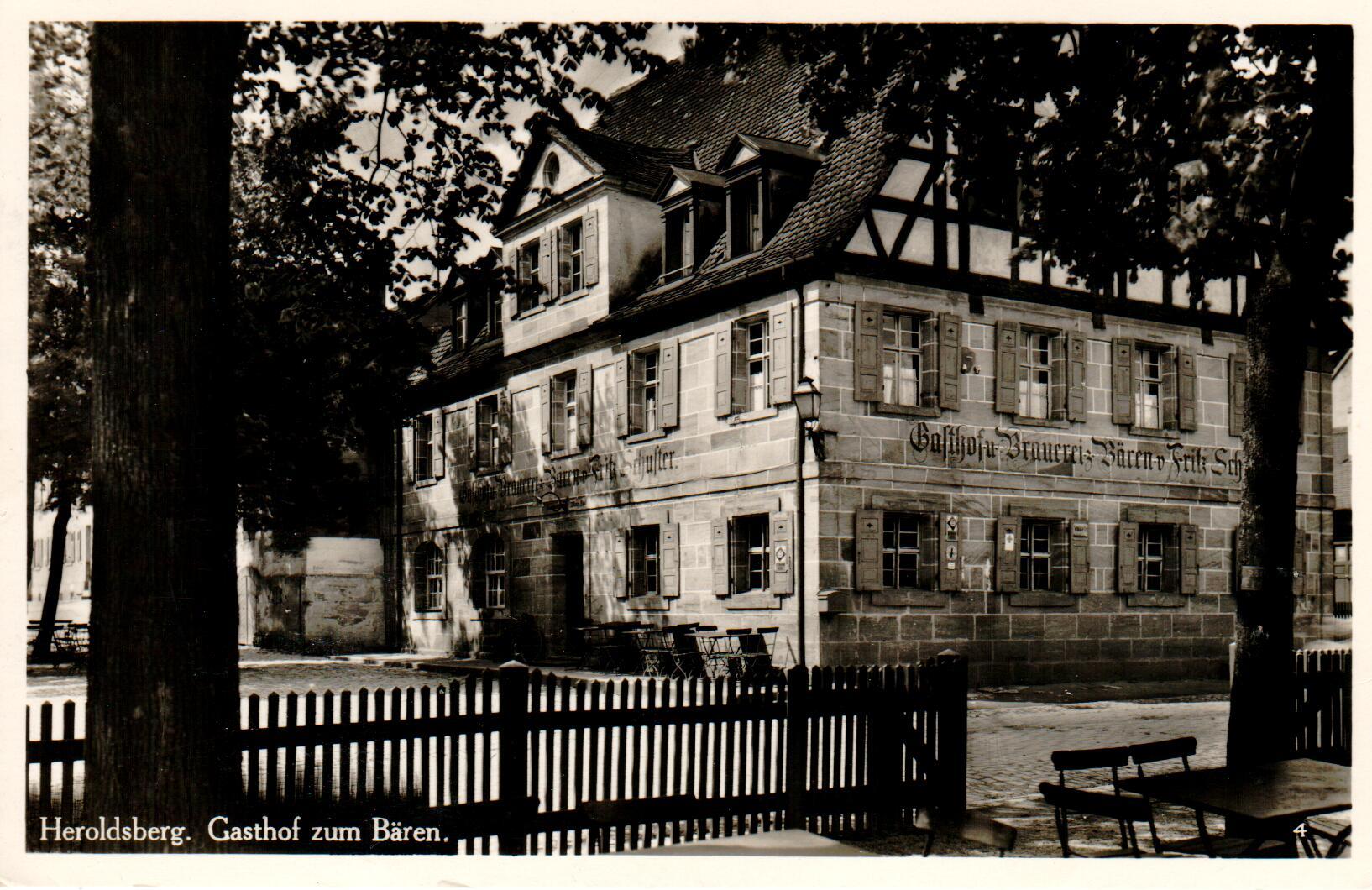 Gasthof zum Bären, um 1930
