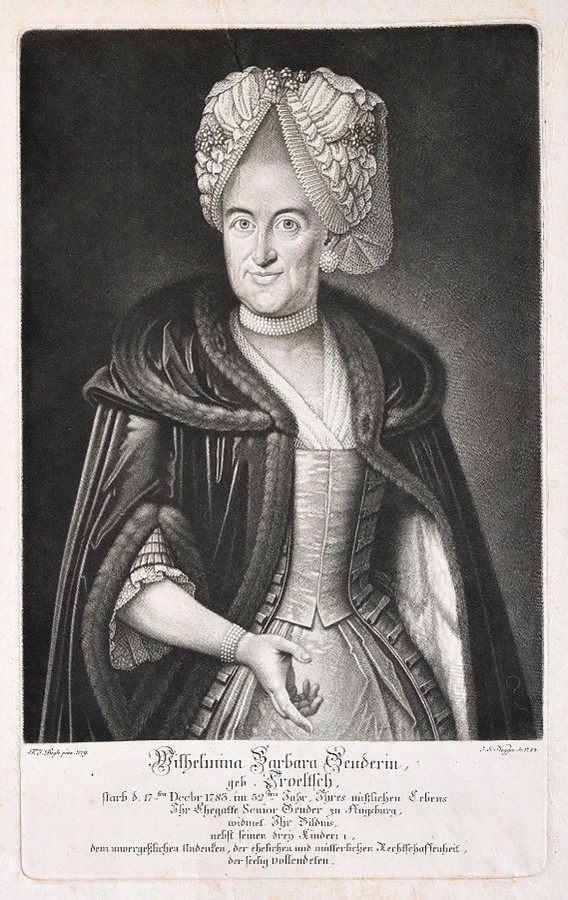 Wilhermina Barbara Geuder, Schabkunstblatt, 1784