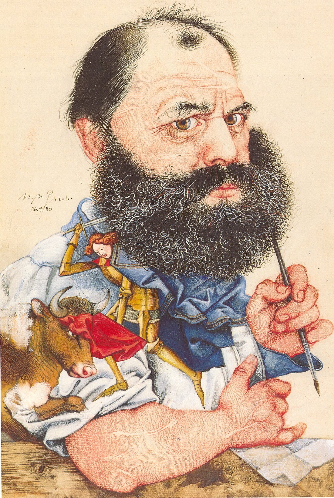 Selbstportrait M. M. Prechtl, Foto: Stadtmuseum Amberg