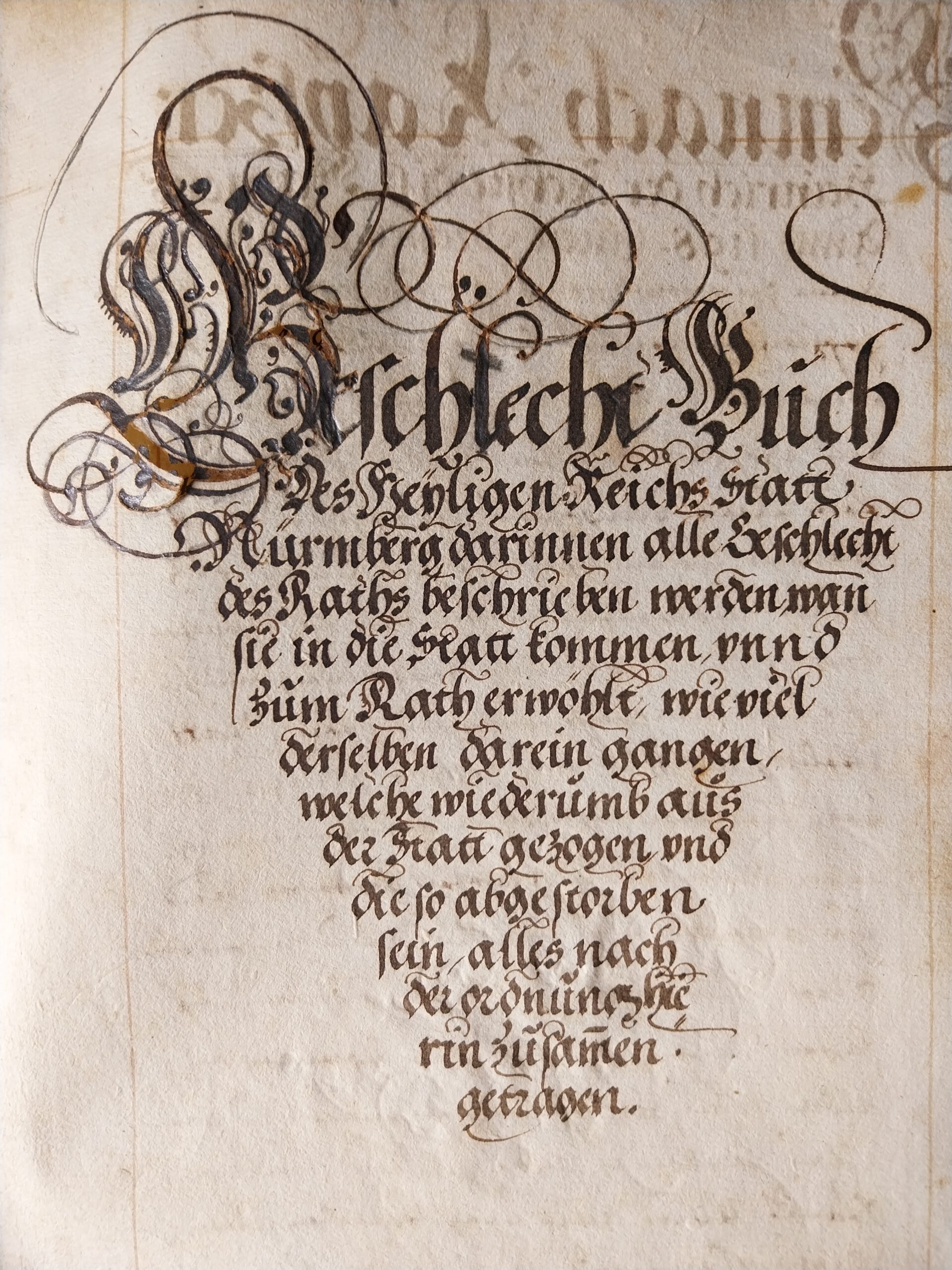 Nürnberger Geschlechterbuch, Handschrift